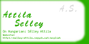 attila selley business card