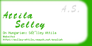 attila selley business card